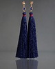 kolczyki chwosty Kolczyki chwosty Maxi boho /navy blue - bordoux/ 1