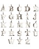 kolczyki srebrne Kolczyki srebrne z dużymi literami 1