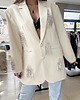 marynarki damskie Elegancka marynarka z błyszczącymi frędzlami 4