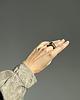 pierścionki - różne Pierścionek 03 ceramiczny srebrno brązowy, statement ring 9
