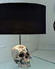 lampy stołowe Lampa stołowa Skull czaszka czarna chrom 44cm 1