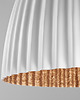 lampy wiszące Lampa wisząca PLISSART L - biała, miedziana 4