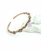 bransoletki wire wrapping Miedziana bransoleta mankietowa z ametystem 6