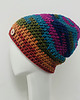 czapki damskie Kolorowa gruba czapka smerf ręcznie robiona 4