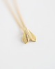 złote naszyjniki 16k Gold Plated Paper Plane Necklace 2