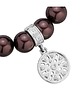 bransoletki z kamieni naturalnych Czekoladowa bransoletka z pereł kryształ SWAROVSKI 1