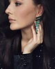 kolczyki pozłacane Kolczyki pozłacane SIA emerald 3