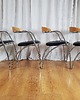 krzesła Komplet krzeseł Marki Effezeta, Włochy lata 80. 6