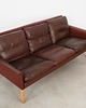 sofy i szezlongi Sofa skórzana, lata 60, designer: Hans Olsen, produkcja: CS M 3