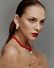 korale Naszyjnik White and Red 1