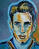 obrazy Obraz olejny do salonu portret aktor noir old cinema 1