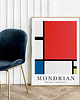 plakaty Plakat Mondrian - red blue and yellow 1