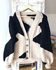 swetry damskie  Ręcznie robiony sweter w łaty 100% wełna handmade 4