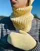szale damskie Komin merino w prążki Soft Snood - smooth banana 1