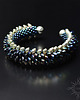 bransoletki ze szkła Fenrann, smocza bransoleta cuff, beading 2