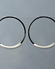 kolczyki wire wrapping Duże srebrne minimalistyczne kolczyki koła 4
