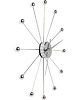 zegary Zegar 60cm srebrny metalowy 1