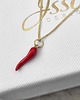złote naszyjniki CHILLI - naszyjnik srebro złocone 24K 1