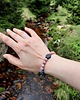 bransoletki z kamieni naturalnych Bransoleta Kobieca  PINK  czarny turmalin  różowy rodochrozyt amulet 1