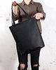 torby na ramię Shopper XL torba czarna z teksturą 4