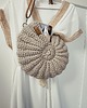 torby na ramię Torba beżowa muszla z sznurka bawełnianego na ramię " Seashell Bag" 4