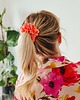gumki do włosów Gumka jedwabna, scrunchie, frotka jasny łosoś MIDI 2