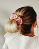 gumki do włosów Gumka jedwabna, scrunchie, frotka kwiatowa mgła MAXI 1