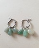 kolczyki z kamieniami Kolczyki TRIO jadeit zielony 2