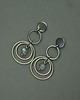kolczyki wire wrapping Kolczyki sztyfty koła labradoryt  kółka stal chirurgiczna 8