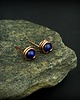 kolczyki wire wrapping Kolczyki sztyfty z lapis lazuli 7