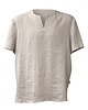 t-shirty męskie Lniany T-SHIRT naturalny r. XL 1