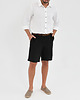 spodnie męskie Lniane spodenki SUNRISE deep black 5