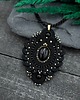 wisiory Wisiorek sutasz czarny z agatem Inez naszyjnik romantyczny elegancki 2