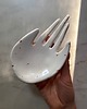 pojemniki na biżuterię Ceramiczna Łapka Handmade Talerzyk na Biżuterię Złote Ciapki 5