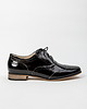półbuty damskie Skórzane półbuty jazzówki Zapato model 246 czarny naplak na białym 1