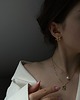 srebrne naszyjniki Srebrny naszyjnik Singapore z perłą naturalną 1