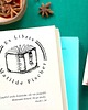 stemple Otwarta książka-  pieczątka Ex libris 2