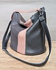 torby na ramię Bucket bag szaro-różówa 1