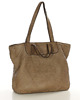torby na ramię Duża torba damska pleciona shopper bag - MARCO MAZZINI beż taupe 3