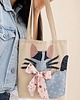 torby na zakupy Torba SHOPPER BAG 100% bawełna zero waste denim KOTEK 3