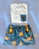 piżamy damskie Piżama Unisex bawełniana w koty 2