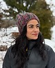 czapki damskie Kolorowa duża czapka beanie z wełną i alpaką 2