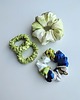 gumki do włosów Pistacjowy krem - zestaw jedwabnych scrunchie 1