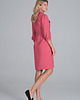 sukienki midi damskie Elegancka sukienka koszulowa midi z bufiastymi rękawami i guzikami - M849 1