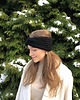opaski do włosów Opaska wełniana handmade czarna 100% wełna 5
