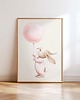 obrazy i plakaty do pokoju dziecięcego Plakat Na Ścianę Dla Dziewczynki Różowe króliczki nr. 1 1