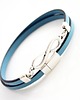 bransoletki skórzane Infinity bransoletka czarna skórzana damska 5mm 5