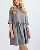 sukienki mini damskie Lniana Sukienka DAISY TRUE GRAY 4
