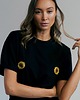 t-shirt damskie T-shirt Voila Czarny Słonecznik 3