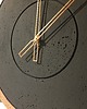 zegary Zegar betonowy handmade Groove Grafit-Miedź 4